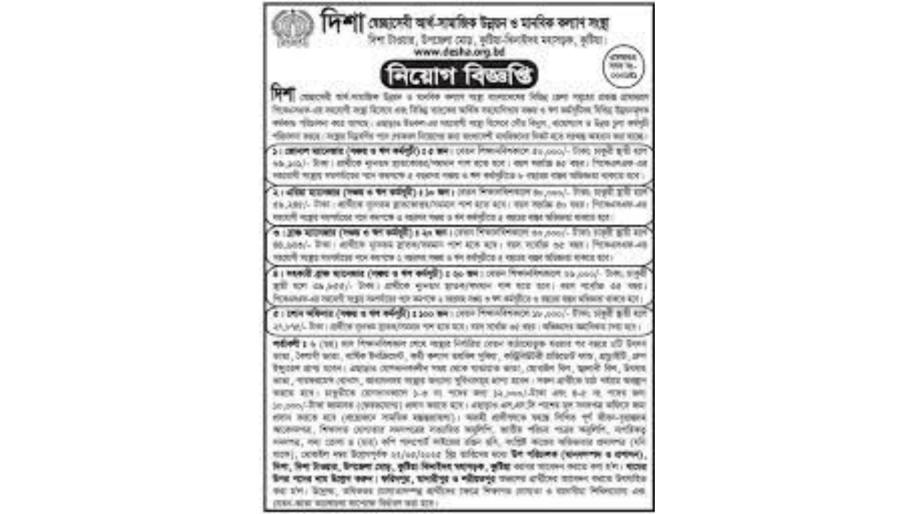 এনজিও চাকরি